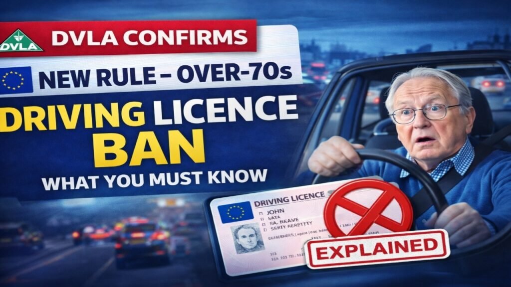 DVLA licence renewal over 70